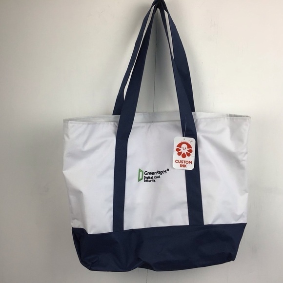 Canvas Boat tote, large with promotional logos. - Picture 3 of 11